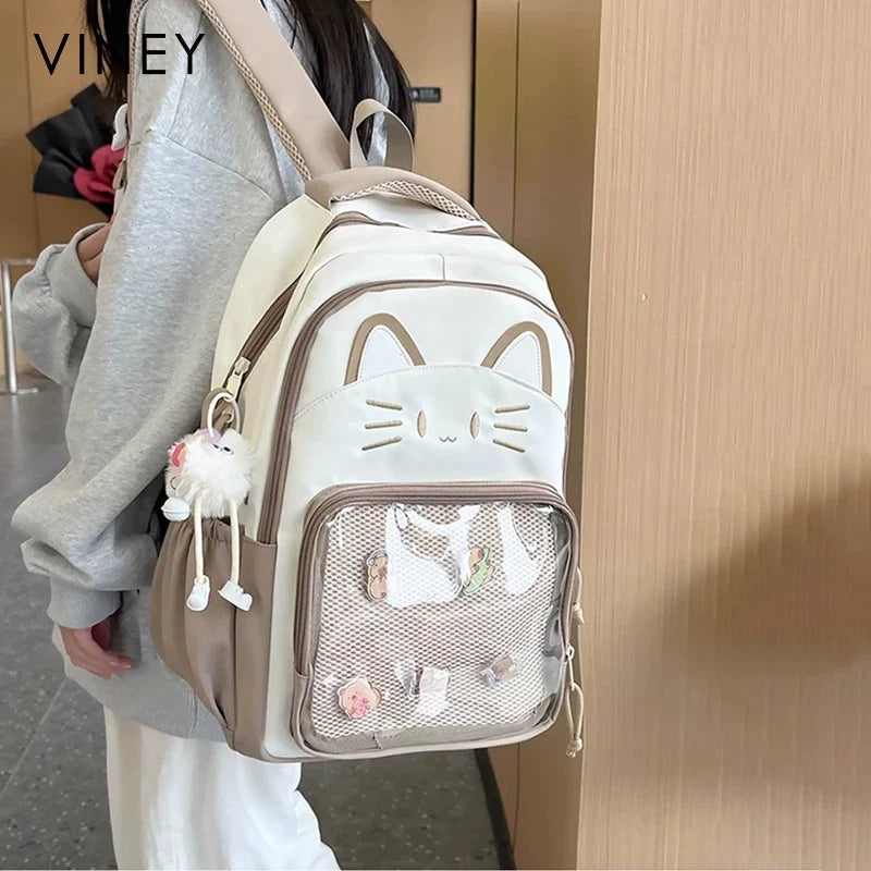 VINEY Contemporary Large Capacity Lightweight Backpack