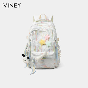 VINEY Polished Large Capacity Lightweight Backpack