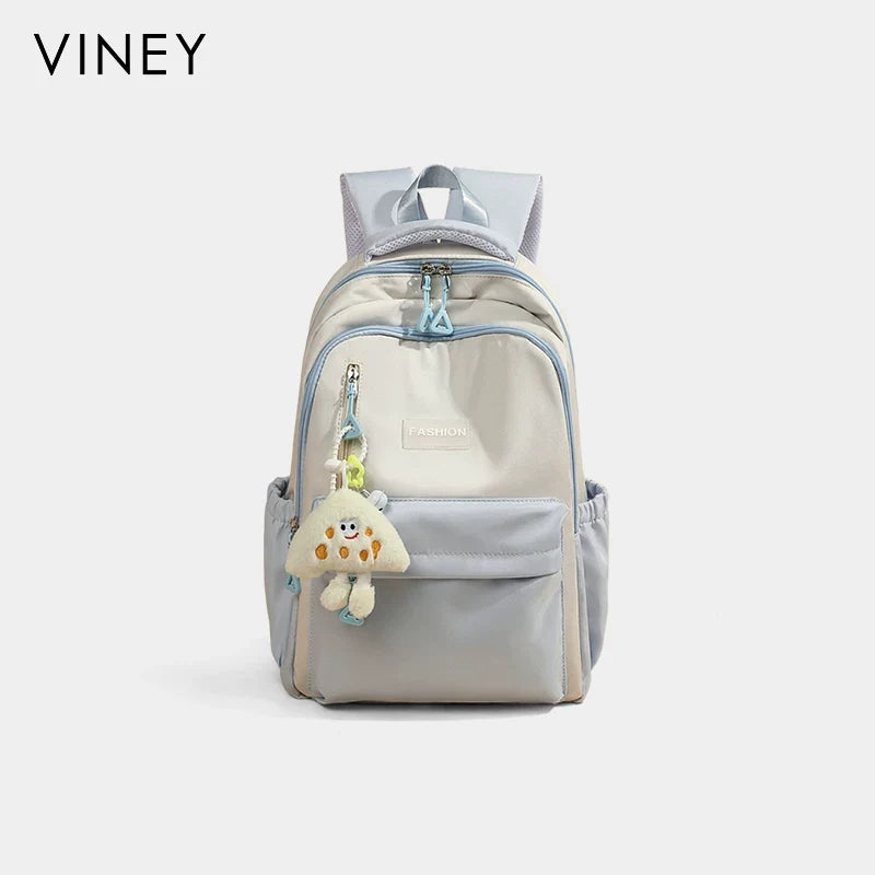 VINEY Large Capacity Colorblock Backpack