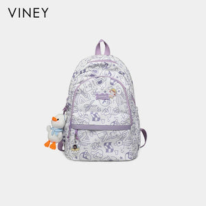 VINEY Commuter Large Capacity Lightweight Backpack in Black