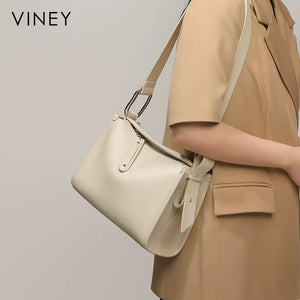 VINEY Urban Genuine Leather Pillow Convertible Crossbody Bag