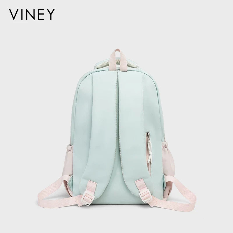 VINEY Large Capacity Lightweight Colorblock Backpack