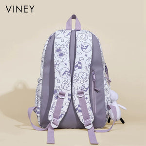 VINEY Commuter Large Capacity Lightweight Backpack in Blue