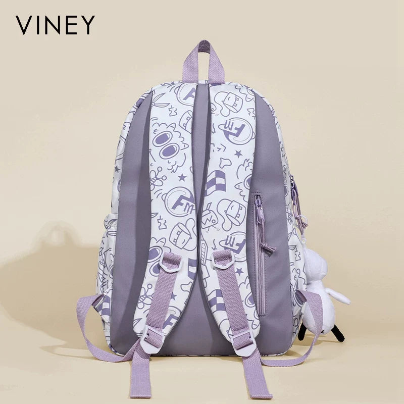 VINEY Commuter Large Capacity Lightweight Backpack in Blue