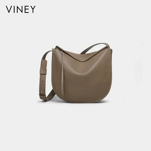 VINEY Urban Genuine Leather Large Capacity Convertible Hobo Bag