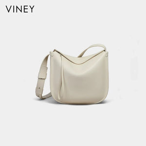 VINEY Urban Genuine Leather Large Capacity Convertible Hobo Bag