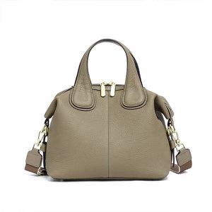 VINEY Urban Genuine Leather Large Capacity Convertible Top-Handle Bag