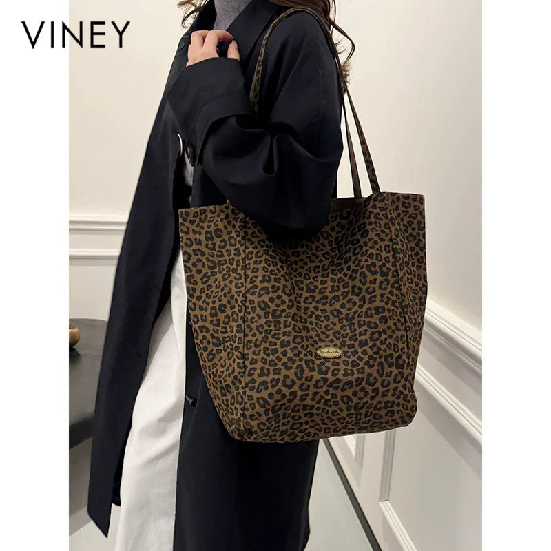 VINEY Everyday Canvas Large Capacity Tote Bag