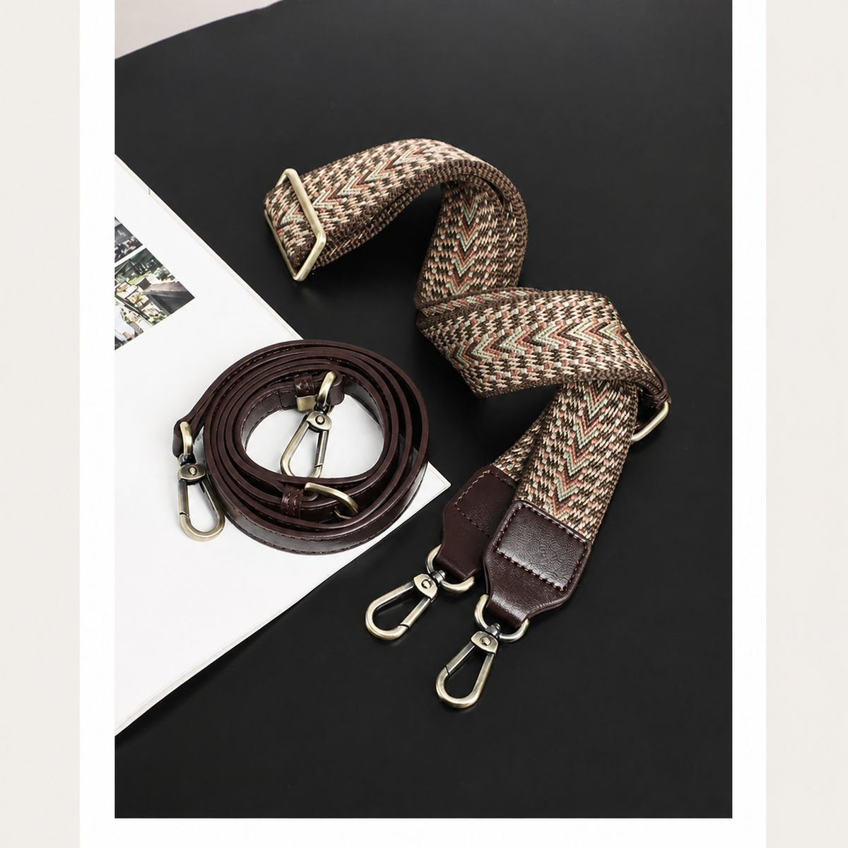 VINEY Genuine Leather Saddle Tote & Crossbody Bag product image 5