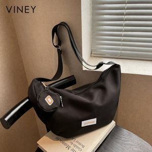 VINEY Urban Canvas Large Capacity Convertible Hobo Bag product image 5