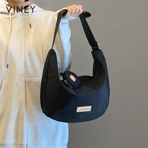 VINEY Urban Canvas Large Capacity Convertible Hobo Bag product image 6