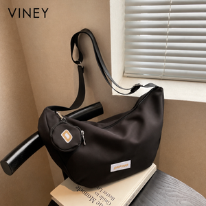 VINEY Urban Canvas Large Capacity Convertible Hobo Bag product image 8