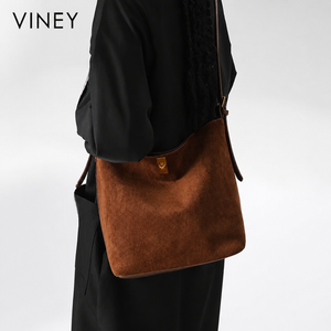 VINEY Suede Large Capacity Vintage Convertible Bucket Bag product image 2