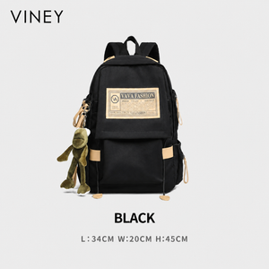 VINEY Everyday Canvas Large Capacity Laptop Backpack — English product image 7