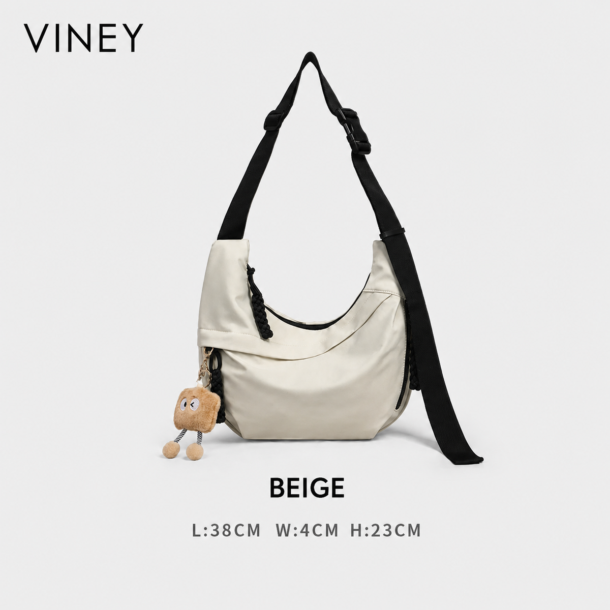 VINEY Weekend Canvas Large Capacity Convertible Hobo Bag product image 9
