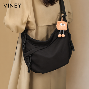 VINEY Weekend Canvas Large Capacity Convertible Hobo Bag lifestyle view