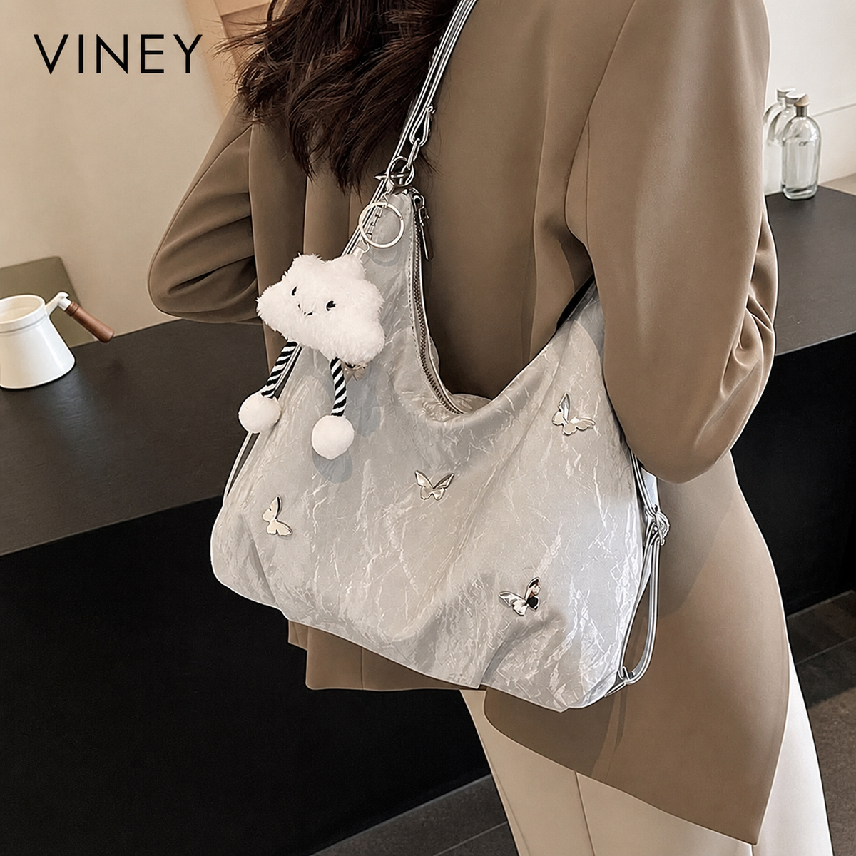 VINEY Large Capacity Convertible Backpack lifestyle view