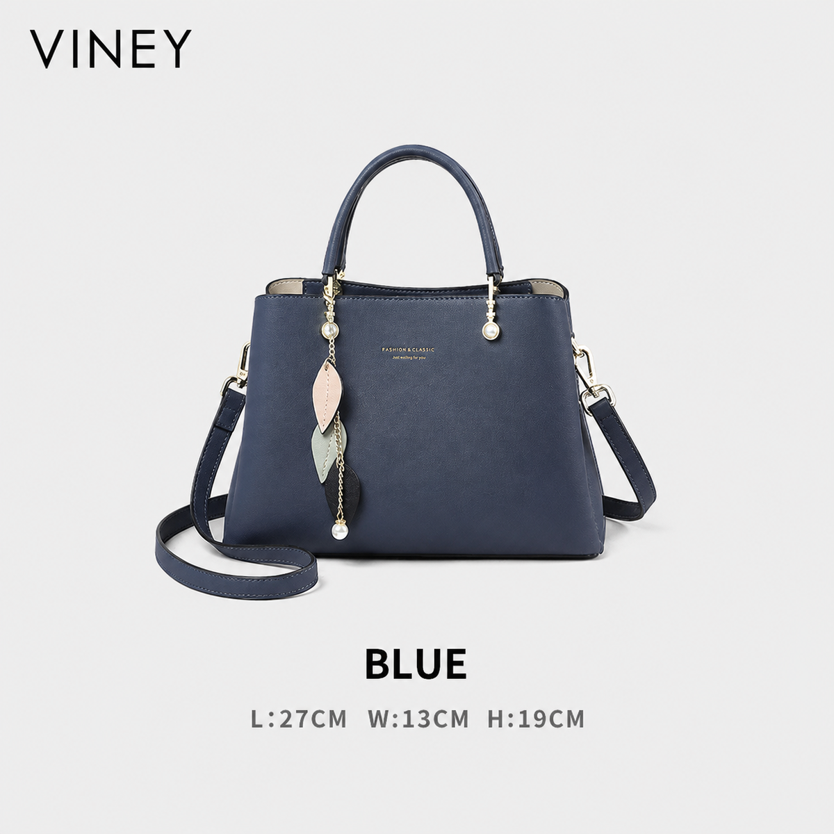 VINEY Everyday Genuine Leather Convertible Top-Handle Bag — English product image 16