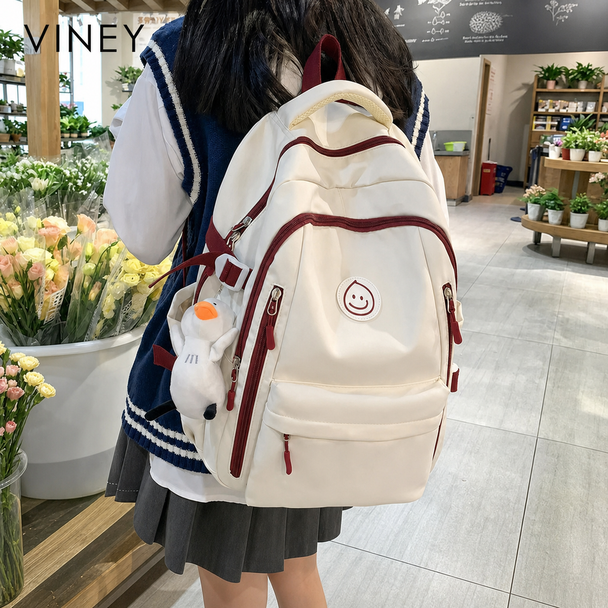 VINEY Classic Large Capacity Backpack — English product image 6