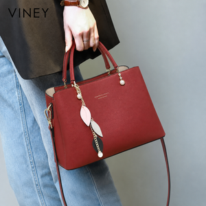 VINEY Everyday Genuine Leather Large Capacity Lightweight Top-Handle Bag — English product image 1