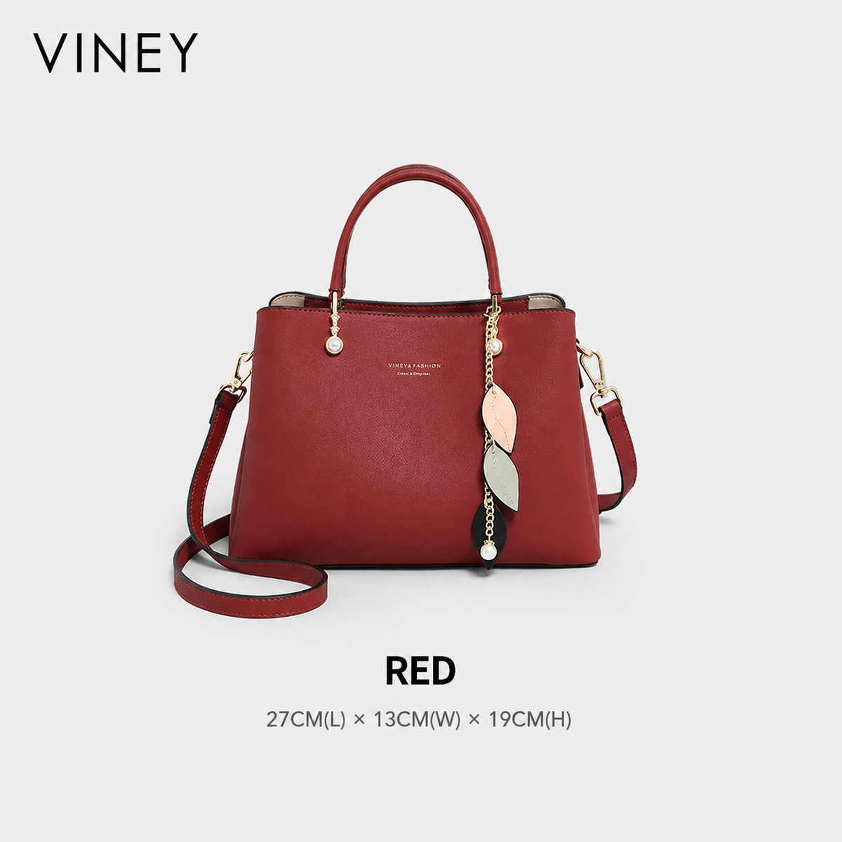 VINEY Everyday Genuine Leather Large Capacity Lightweight Top-Handle Bag — English product image 6