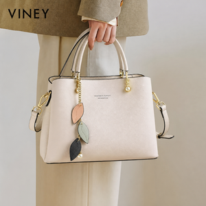 VINEY Commuter Genuine Leather Convertible Top-Handle Bag — English product image 1