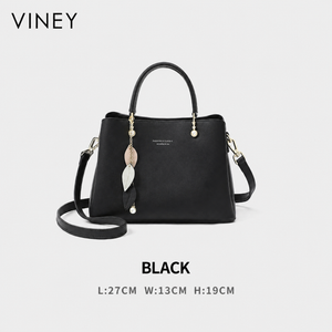 VINEY Commuter Genuine Leather Convertible Top-Handle Bag — English product image 10