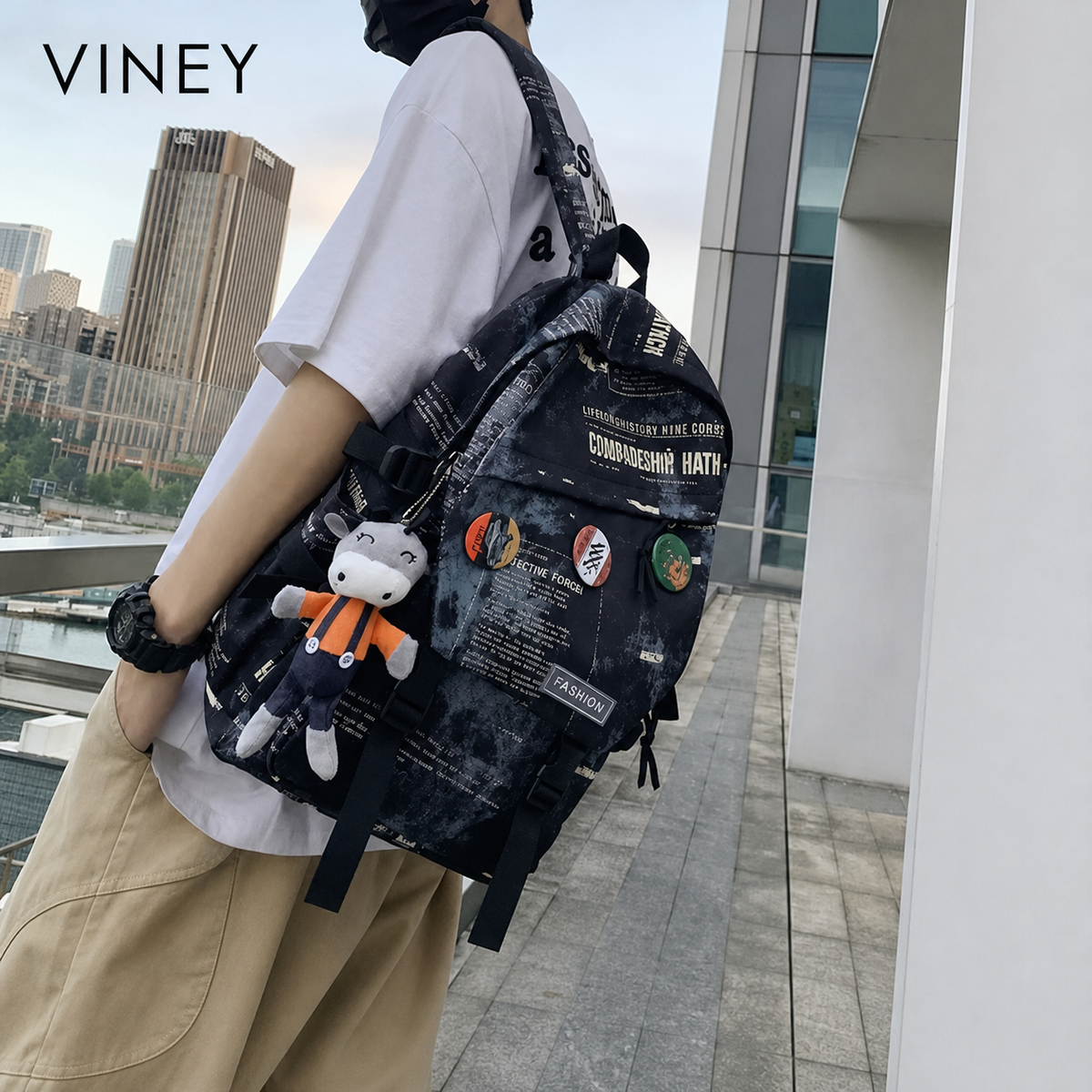 VINEY Refined Large Capacity Backpack product image 7