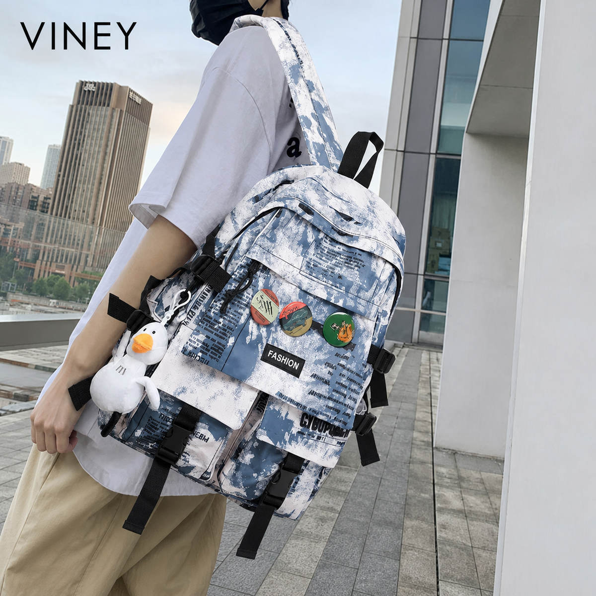 VINEY Refined Large Capacity Backpack product image 10