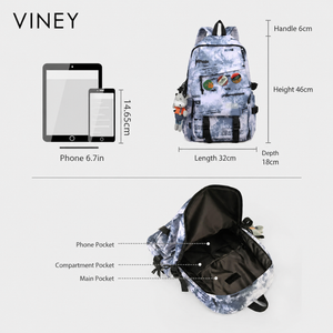 VINEY Refined Large Capacity Backpack product image 13