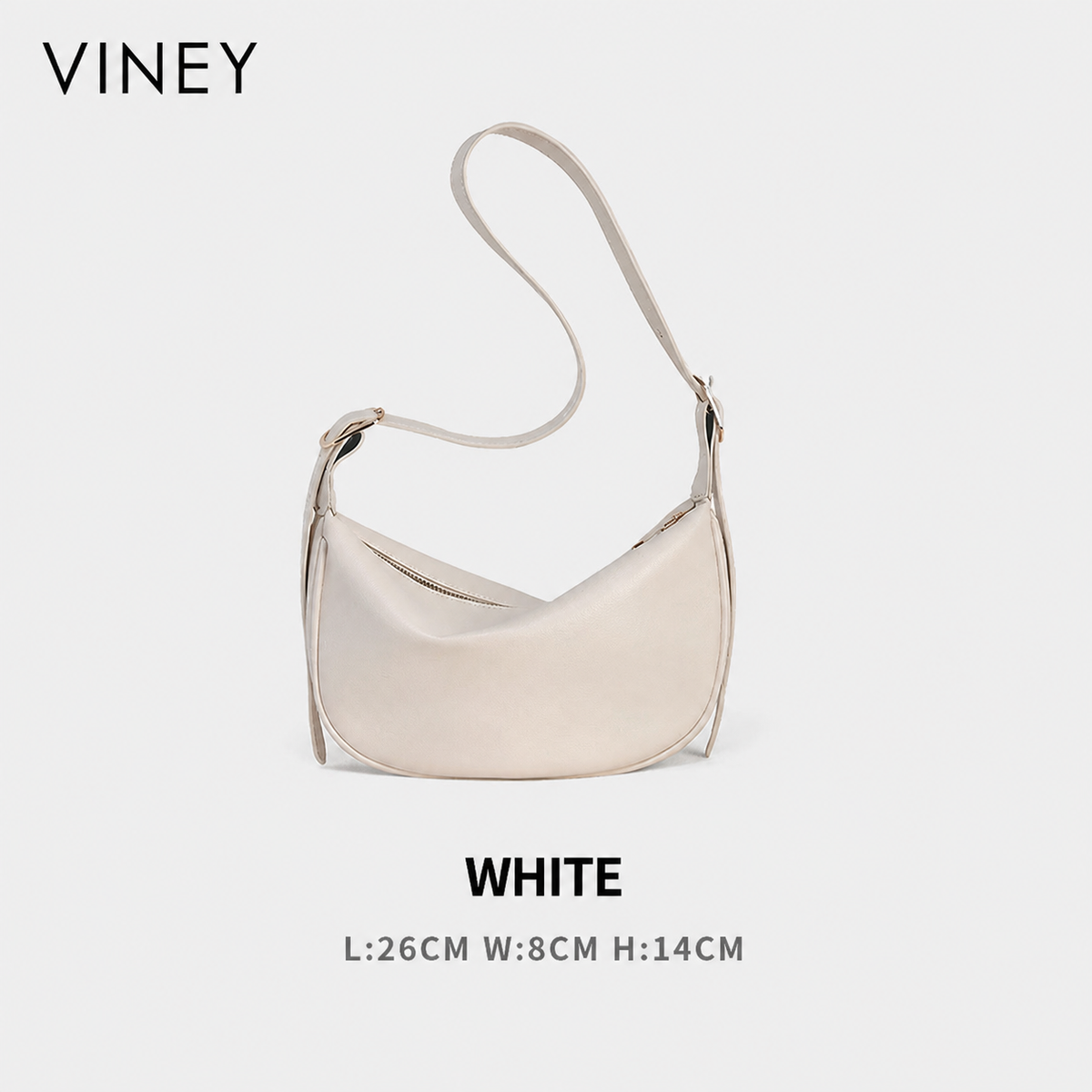 VINEY Everyday Genuine Leather Convertible Hobo Bag — English product image 10