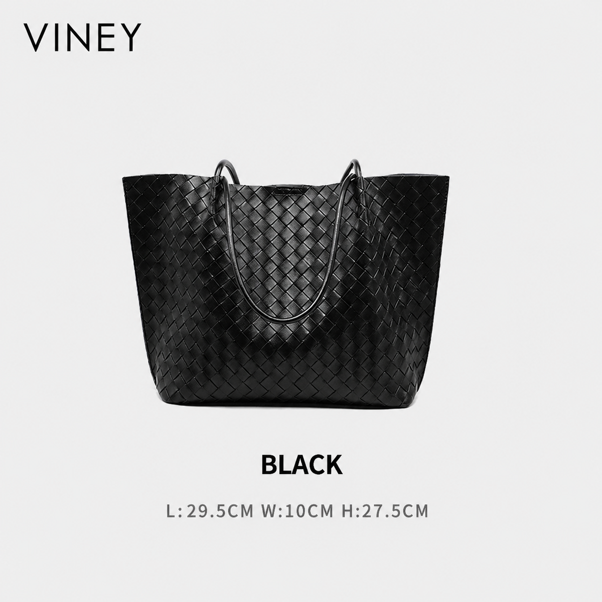 VINEY City Genuine Leather Large Capacity Tote Bag — English product image 11