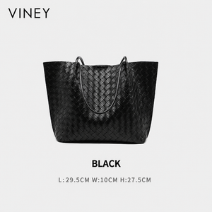 VINEY City Genuine Leather Large Capacity Tote Bag — English product image 11
