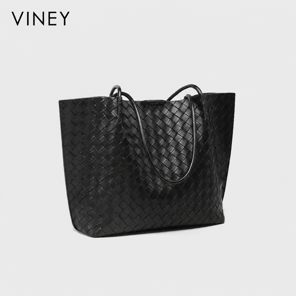 VINEY City Genuine Leather Large Capacity Tote Bag — English product image 2