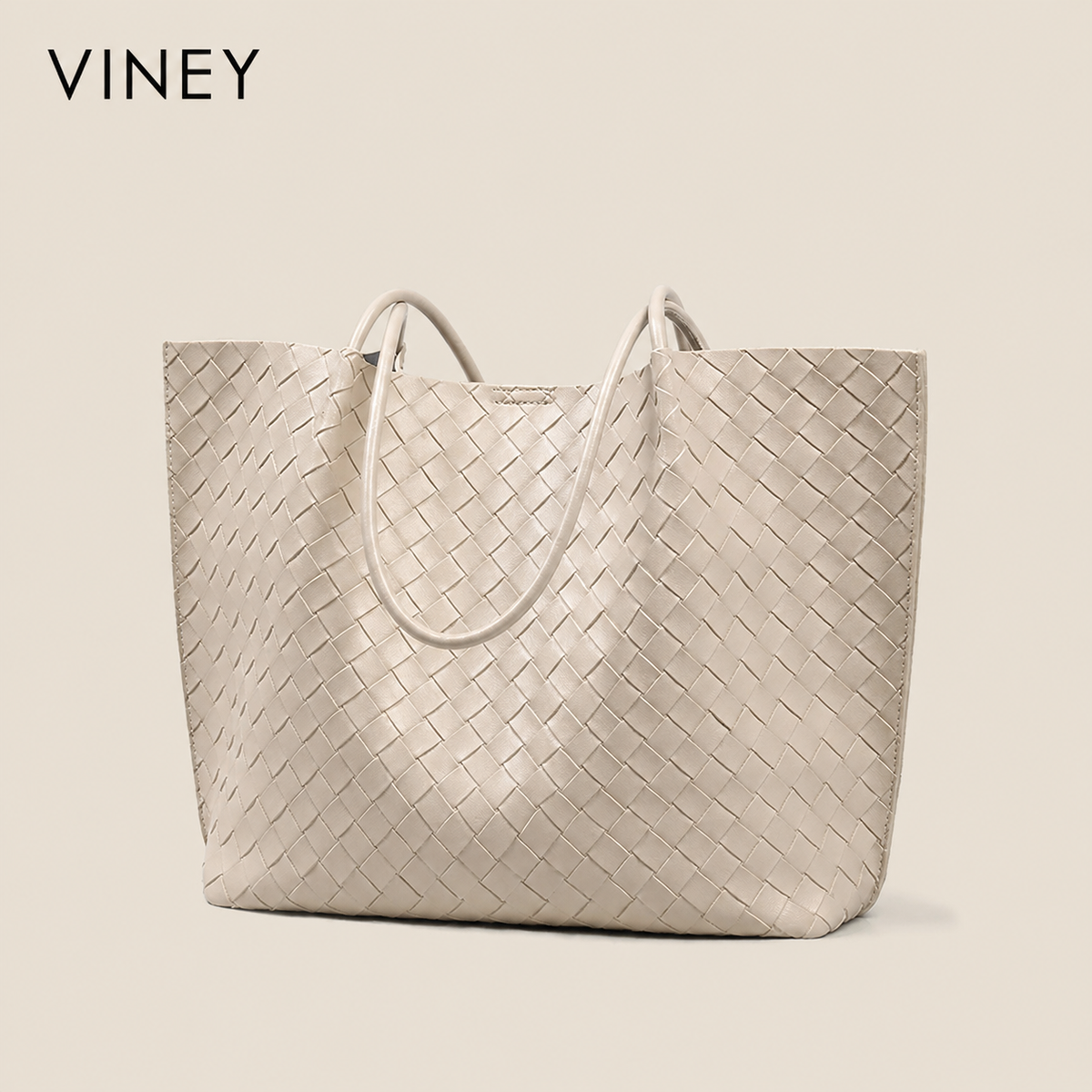 VINEY City Genuine Leather Large Capacity Tote Bag — English product image 6