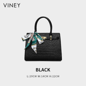 VINEY Commuter Genuine Leather Top-Handle Bag — English product image 10