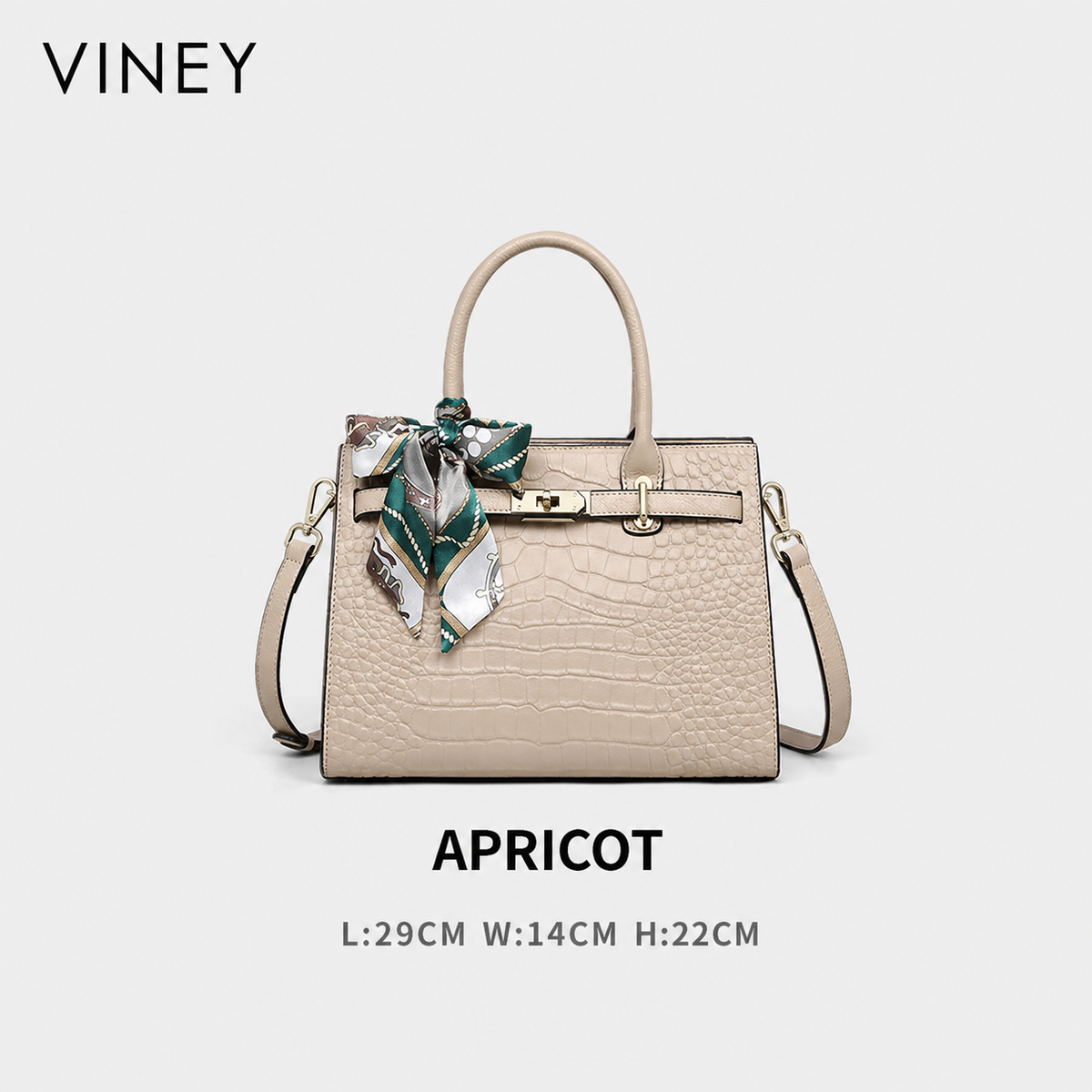 VINEY Commuter Genuine Leather Top-Handle Bag — English product image 11