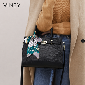VINEY Commuter Genuine Leather Top-Handle Bag — English product image 2