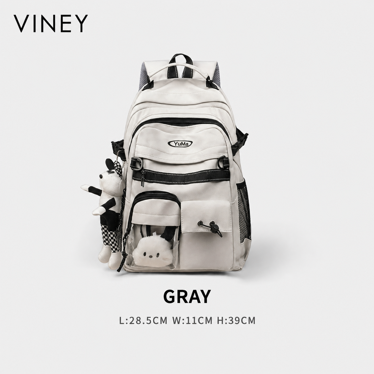 VINEY Commuter Canvas Large Capacity Lightweight Backpack — English product image 6