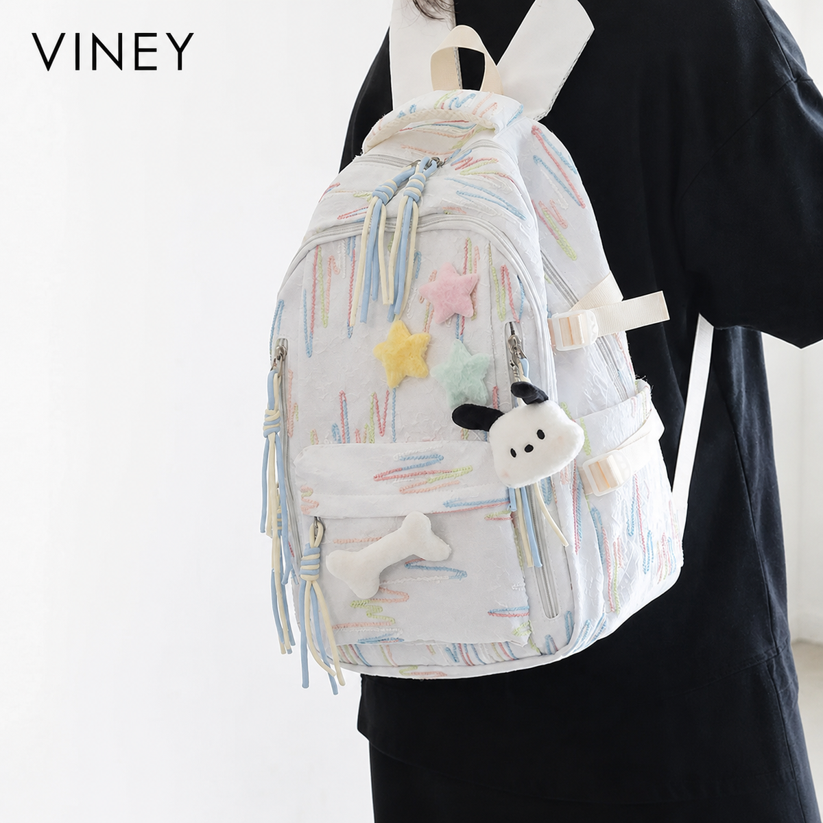 VINEY Polished Large Capacity Lightweight Backpack product image 2