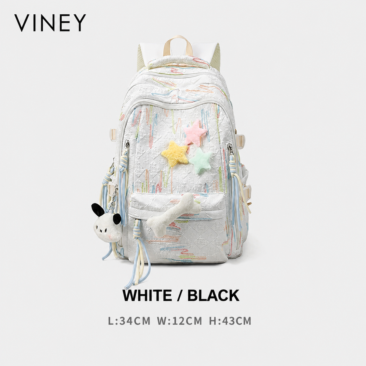 VINEY Polished Large Capacity Lightweight Backpack product image 6