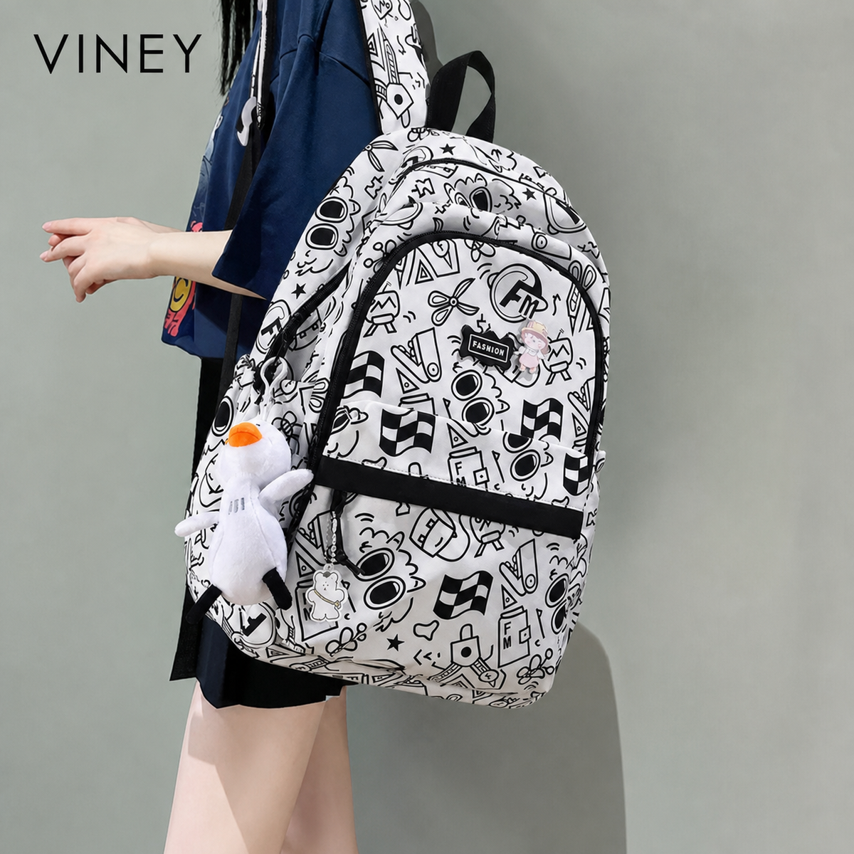 VINEY Commuter Large Capacity Lightweight Backpack — English product image 11