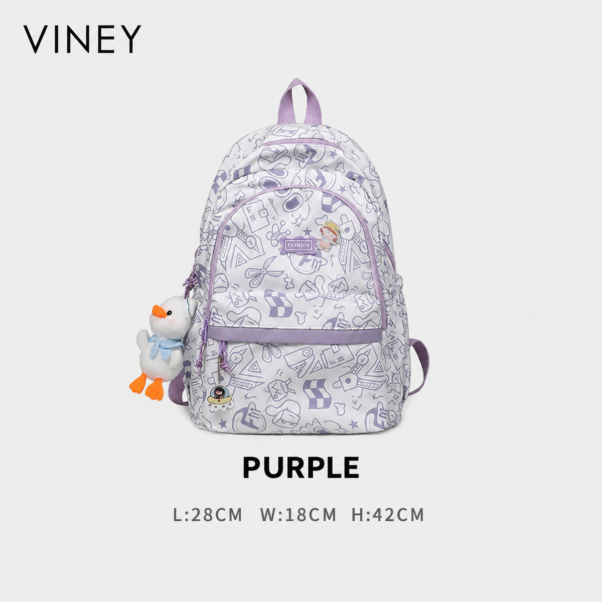 VINEY Commuter Large Capacity Lightweight Backpack — English product image 16