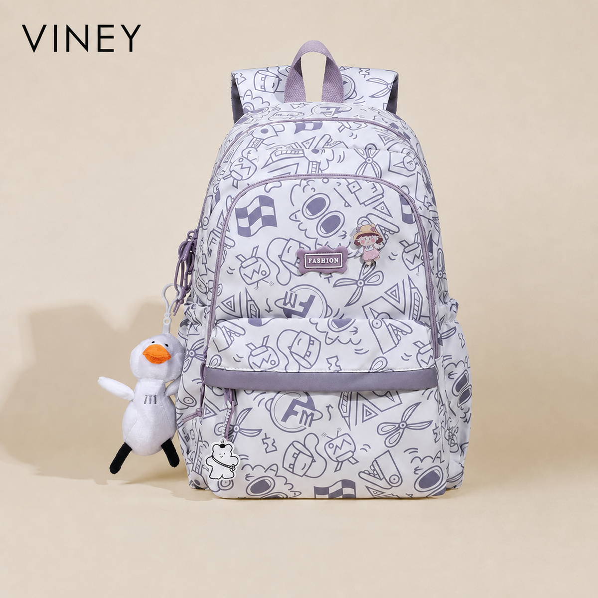 VINEY Commuter Large Capacity Lightweight Backpack — English product image 2