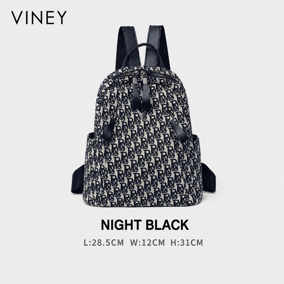 VINEY Everyday Canvas Large Capacity Backpack — English product image 9