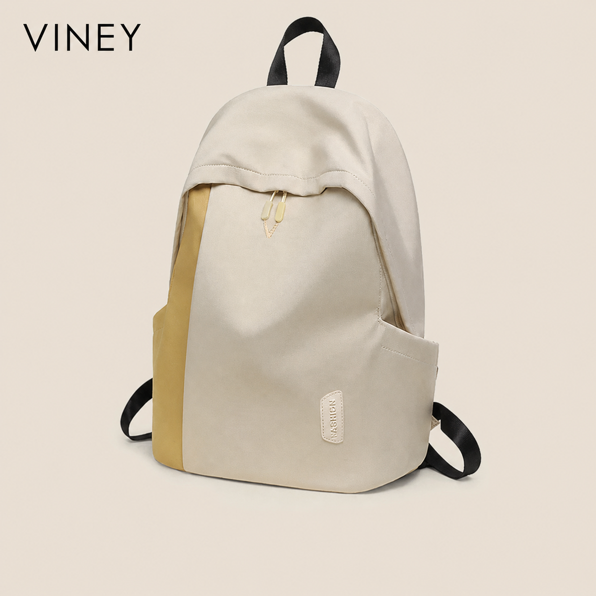 VINEY Everyday Canvas Large Capacity Lightweight Backpack — English product image 1