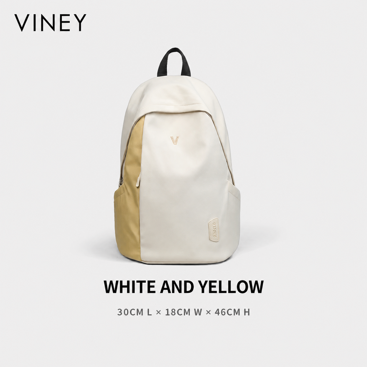 VINEY Everyday Canvas Large Capacity Lightweight Backpack — English product image 6