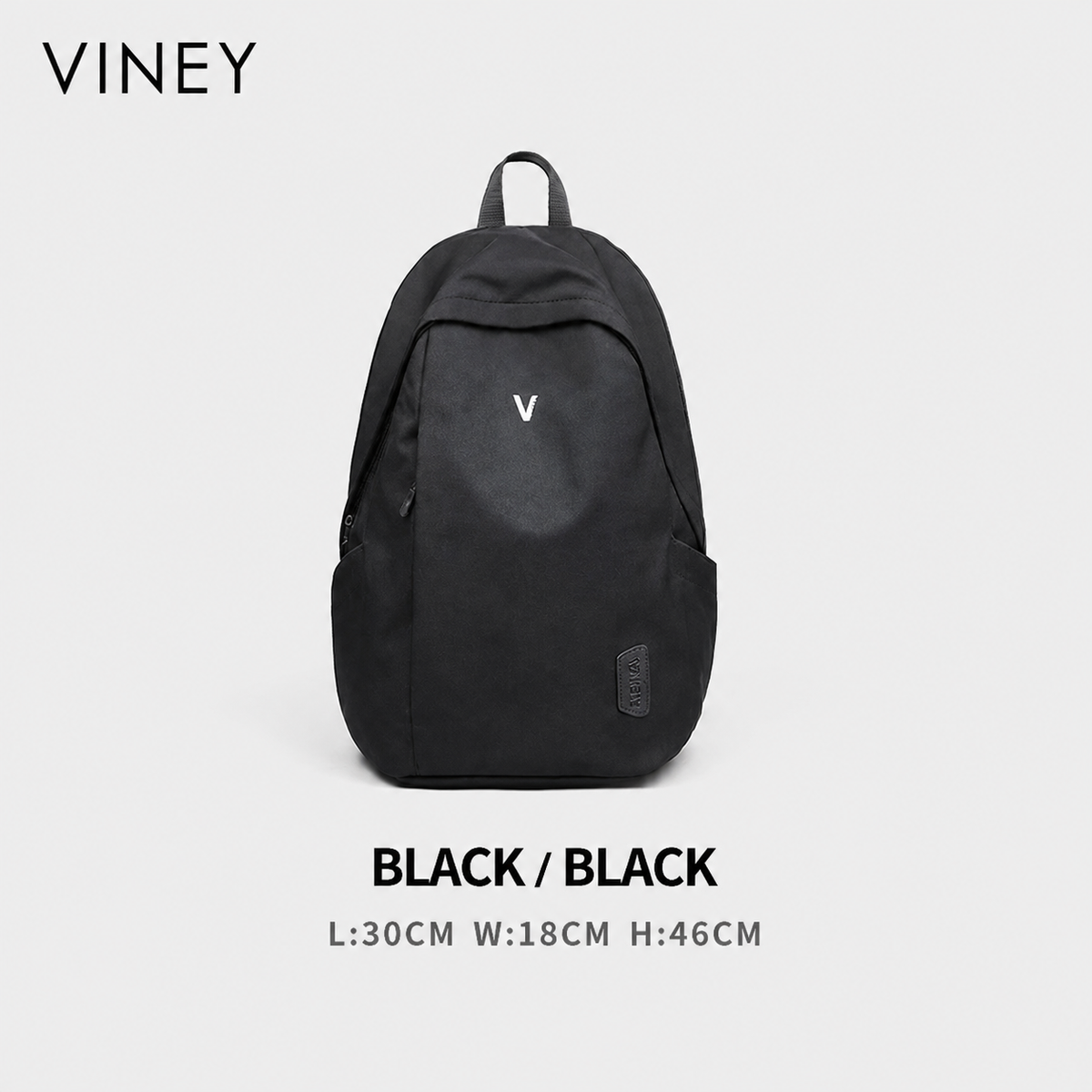 VINEY Everyday Canvas Large Capacity Lightweight Backpack — English product image 7