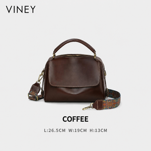 VINEY Genuine Leather Large Capacity Lightweight Boston Bag product image 8
