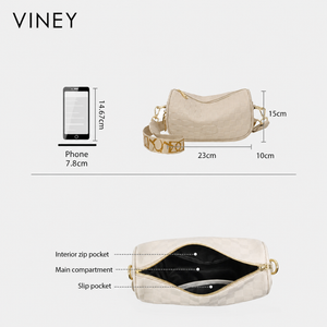 VINEY Genuine Leather Large Capacity Pillow Convertible Hobo Bag product image 5
